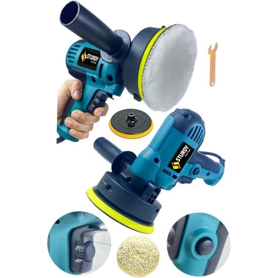 Sturdy Power Profesyonel 520 Watt 6 Kademe Hız Kontrol Ayarlı Koltuk Yıkama, New Serıes Polisaj Makinesi
