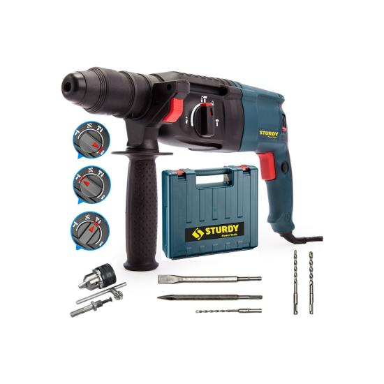 Sturdy 3400 Watt Kırıcı Delici 5 Parca Uc Matkap