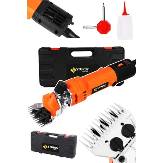 Sturdy Japon Tech. 4600 Watt Sjs Çift Metal Şanzuman Koyun Keçi Kirkma Kirpma Makinesi