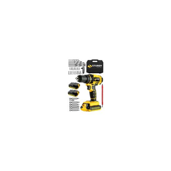 Sturdy Ci-Series 58 V 8 Ah Samsung Çift Akülü Seri Vidalama Matkap ve Usta Yardımcı Set