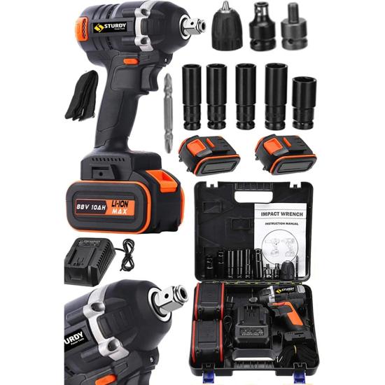 Sturdy Motor Akülü Vidalama + Darbeli Somun Sıkma Set