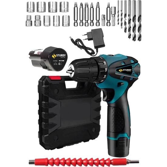 Sturdy Çift Akülü Şarjlı Vidalama Sturdy 58V 6AH Çift Akülü Seri Darbeli