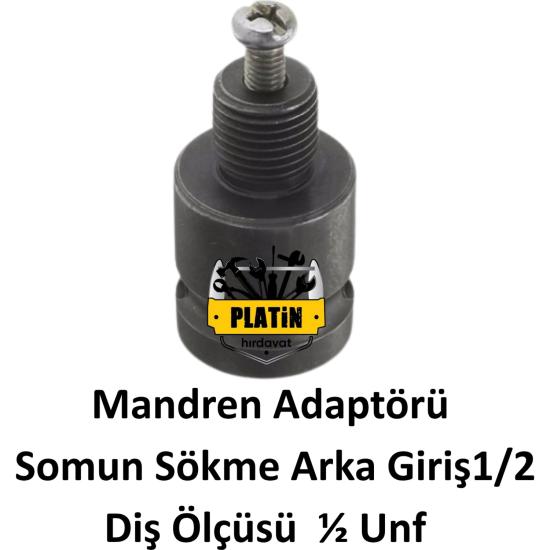 Ars Somun Sökme Adaptörü Mandren 1/2