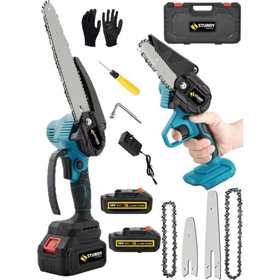Sturdy Ağaç Budama Metal Şanzuman 12CM + 17CM Palaağaç Budama Bıçkı Testere+Zincir