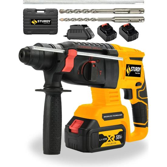 Sturdy Çift Akülü Darbeli Şarjlı Kırıcı Kömürsüz Motor Güçlü Matkap 2-26 mm Hilti STD232