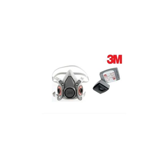 3m 6200+6038 Duman Egzoz Toz Ozon İçin Yarım Yüz Maske (Filtre İle Beraber)