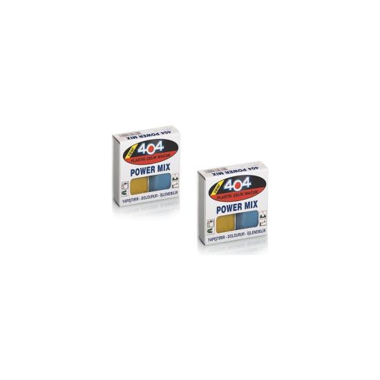 404 Power Mix 40 Gr. Çok Güçlü Macun Yapıştırıcı 2 Adet
