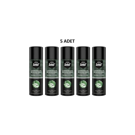 Belirtilmemiş Selsil Elektronik Devre Kart Temizleme Spreyi 200ML 5 Adet