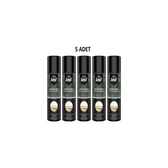 Selsil Silikon Sprey 200 ml 5 Adet