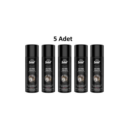 Selsil Sıvı Gres Yağlama Spreyi 500ML 5 Adet
