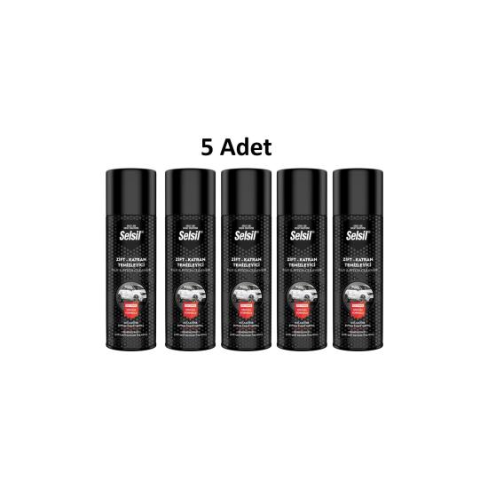 Selsil Zift Katran Temizleyici Sprey 200 ml 5 Adet