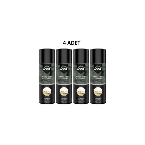 Selsil Silikon Sprey 200 ml 4 Adet