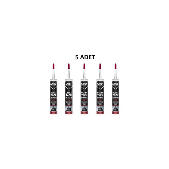 Selsil Ultra Tack Beyaz Silikon 290 ml 5 Adet