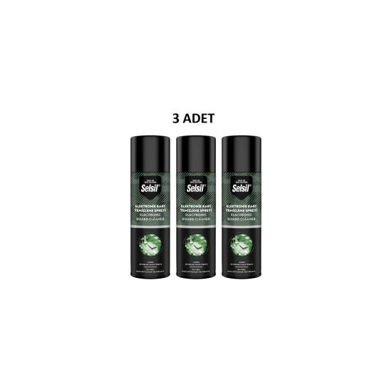 Selsil Elektronik Devre Kart Temizleme Spreyi 200ML 3 Adet