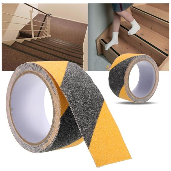 Bebe Diyarı Kaydırmaz Bant Sarı/Siyah – 50 mm x 25 Mt