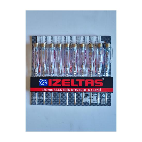 İzeltaş Kontrol Kalemi 135 mm Düz Uçlu 10 Adet