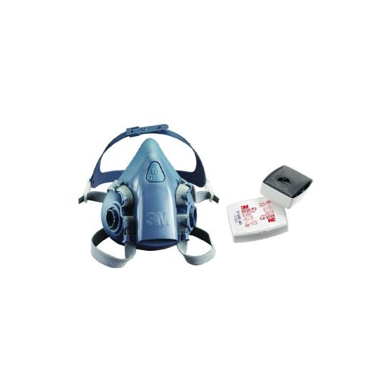 3M Yarım Yüz Maskesi 3M 7502  + 6035 Filtre Dahil Kombine Set