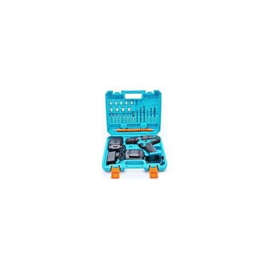 Maxstar 18V Lı-On Çift Akülü Şarjlı Matkap Vidalama + 23 Parça Set