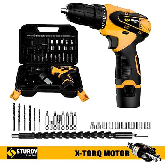 Sturdy Power Tool Akülü Vidalama 36 V 5 ah lion ÇİFT AKÜLÜ ŞARJLI ARMUT MODEL MATKAP