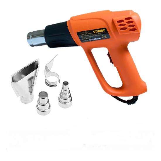 Sturdy 2000W Otomotık Korumalı Professıonel Sıcak Hava Tabacası Aksesuar Hedıyelı