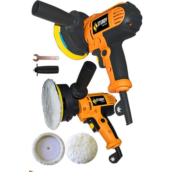 Sturdy Power Profesyonel 600 Watt 6 Kademe Hız Kontrol Ayarlı Koltuk Yıkama, Polisaj Makinesi