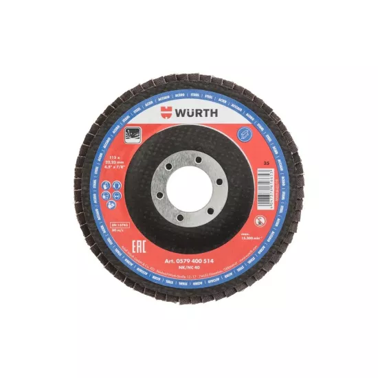 Würth Çelik için Segmentli Flap Disk