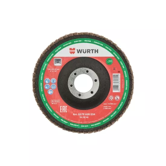 Würth Paslanmaz Çelik için Flap Disk