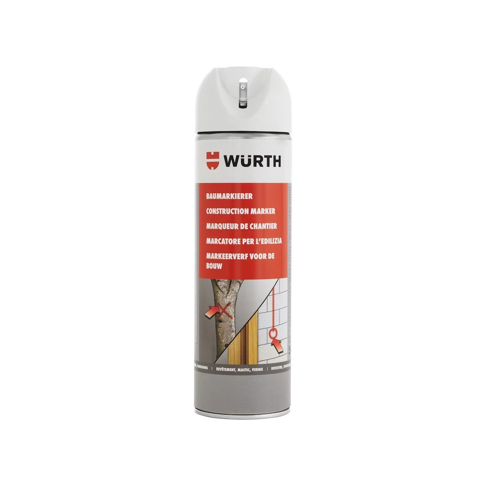 WÜRTH İŞARETLEME SPREYİ BEYAZ 500ML